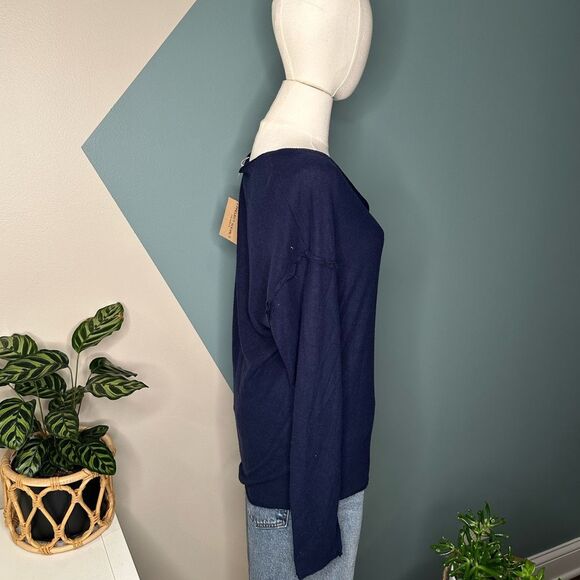 Project Social T Canyon Cozy Long Sleeve Top Pullover Modal V-Neck Sweater Small - Picture 3 of 13